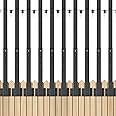 Mutovlin 10 Pack String Light Poles,2.8 Ft Light Poles for Outside String Lights,Outdoor Lights Pole with Fork,Metal Poles Stand for Patio Deck Backyard