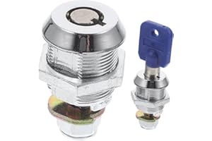 Artibetter Pair of Arcade Machine Locks Steel Keyed Tubular Locks for Tool Boxes Game Console Lock Vending Machine Key