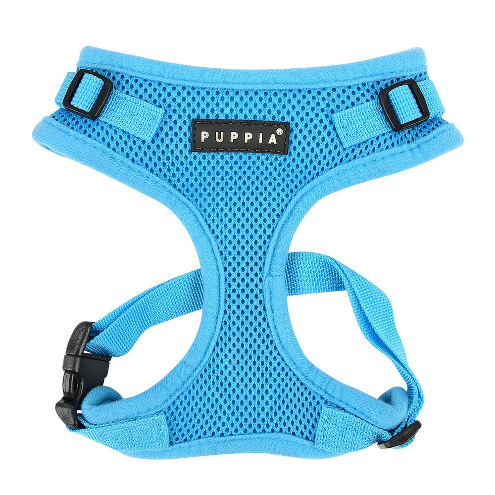 Puppia Ritefit Dog Harness small dog and medium dog harness - Adjustable and Super soft in many colours - Also usable as Puppy Harness - Anti Pull Dog Lead, Sky Blue, XL โ image 1