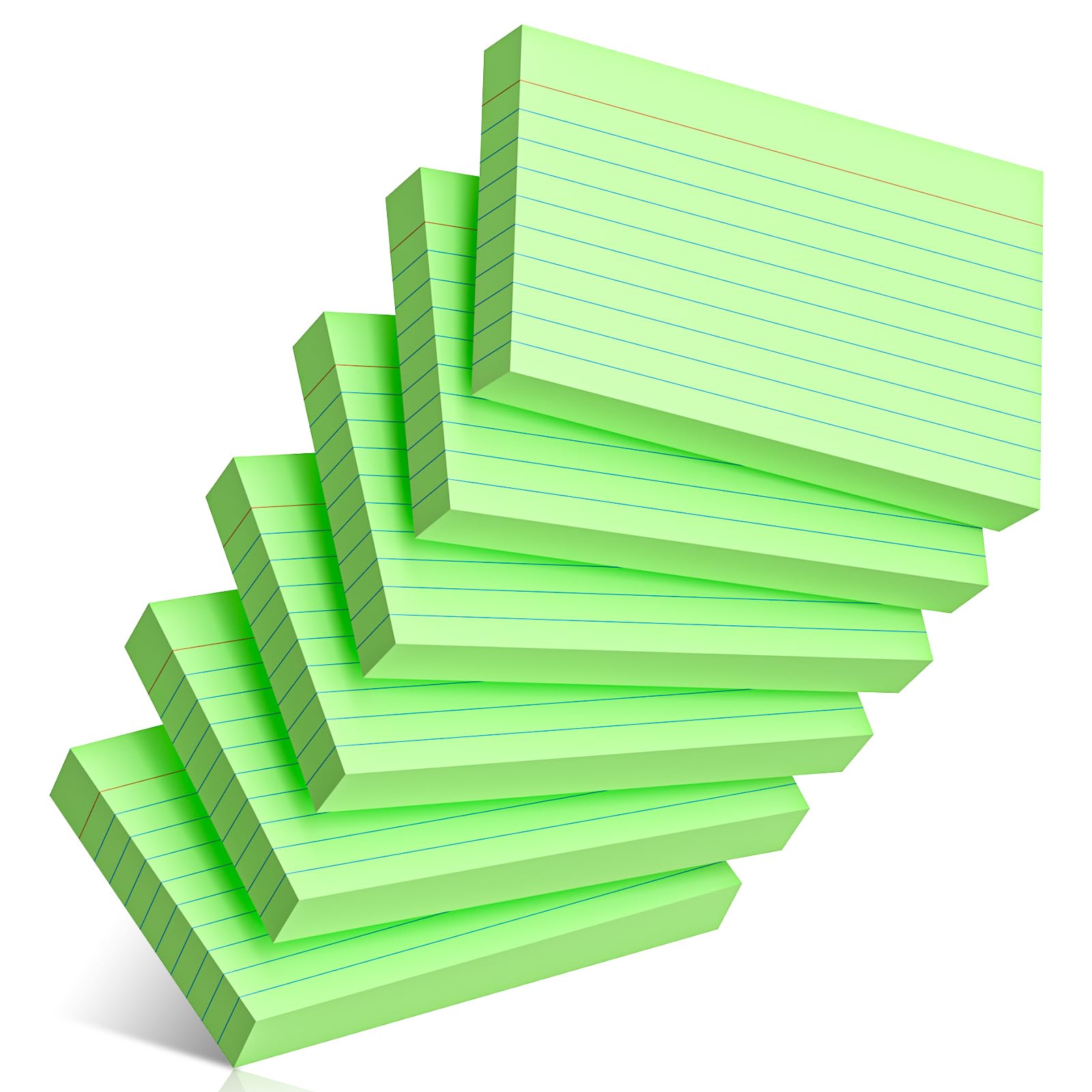 300 Count Index Cards 3 x 5 Inch Ruled Green Index Cards, Flash Cards College Ruled for Office School Supplies and Home Organization, Durable Study To Do List Note Cards with Ruled Lines