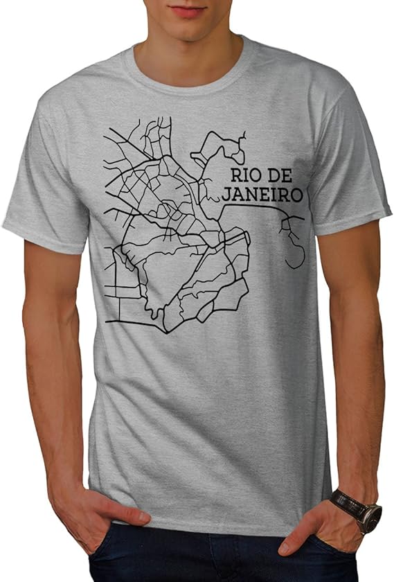 Amazon Wellcoda リオ デ ジャネイロ ファッション 男性用 S 5xl Tシャツ Tシャツ カットソー 通販