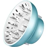 GIHALI Universal Hair Diffuser &ldquo;Super Sturdy&rdquo; 1.7 Inch to 2.6 Inch for Natural Curly and Wavy Hair, Hair Dryer Attachment (Blue Lagoon)