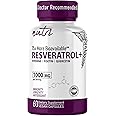 Nutri Resveratrol 1000mg Organic Piperine -15x More Bioavailable Pure Trans Resveratrol Supplement with Liposomal Quercetin and Fisetin - Antioxidant, Longevity, Resveratrol 2000mg - 60 Vegan Capsules