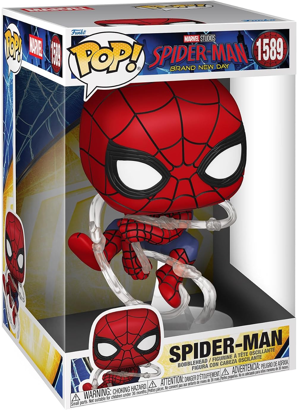 Funko Pop Jumbo Marvel Spider-Man Brand New Day 10" Vinyl Figure