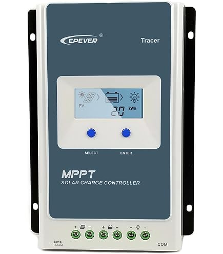 Power Queen 30A MPPT Solar Charge Controller - 12V/24V With Bluetooth, Brand New, Perfect For Off-Grid Solar Systems