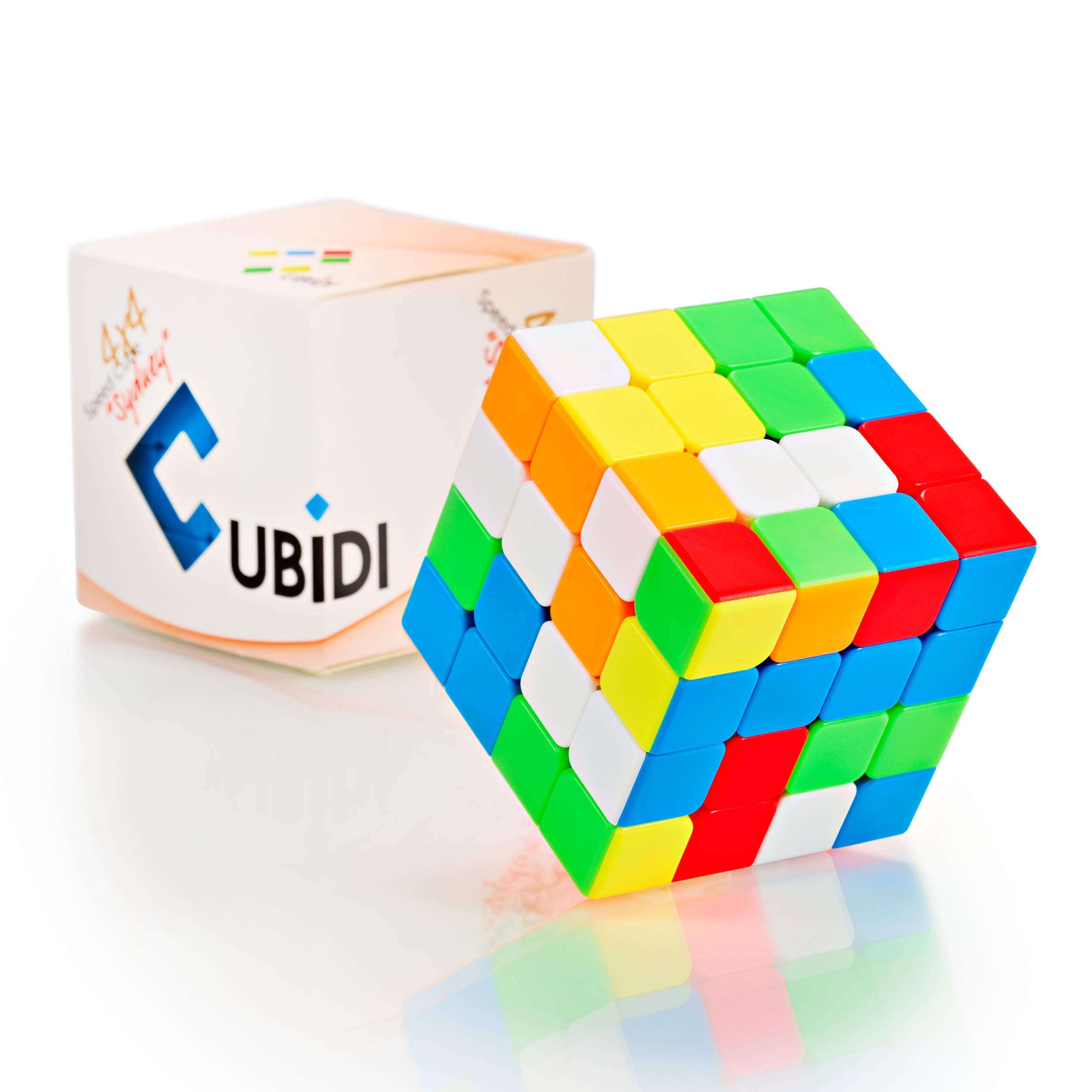 CUBIDI® Magic Cube 4x4 - Type Sydney - Stickerless - Fidget Toy 4x4x4-3D Puzzle Sensory Toys - Puzzles for Adults & Kids - Stress Relief Toys - Fidget & Finger Toys Perfect as Travel Games