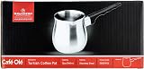 Café Olé S8059/24 Turkish Coffee Pot Cezve Ibrik 24oz Stainless Steel Silver view 6