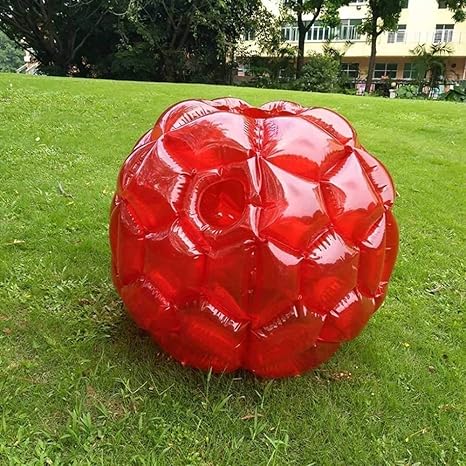 Amazon Co Jp インフレータブルバンパーボール 90cmの直径バブルサッカーボールアップのおもちゃ 大人や子供のためのバブルサッカーボール インフレータブル人間のハムスターボール レッドフェラ ホーム キッチン