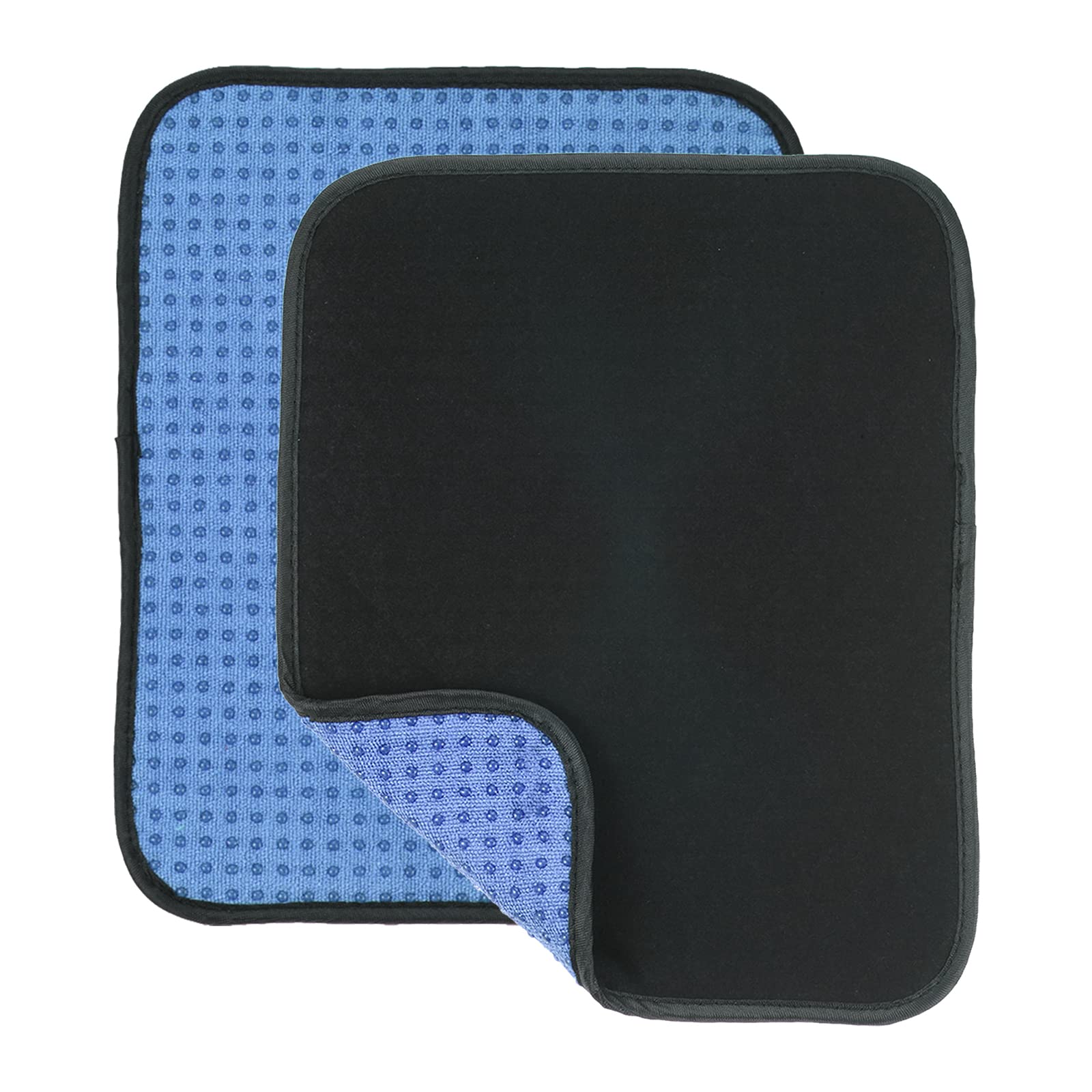 PATIKIL Bowling Ball Towel 10x8 Inch, 2 Pack Microfiber Shammy Pad for Cleaning Bowling Ball, Blue