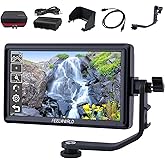 FEELWORLD S55 V3 + Battery + Carry Case 6 Inch DSLR Camera Field Monitor FHD 1920x1080 IPS LUT Video Peaking Focus Assist wit