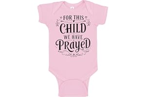 Aiden's Corner Cute For This Child We Have Prayed Pregnancy Announcement or Baptism Christening Clothes