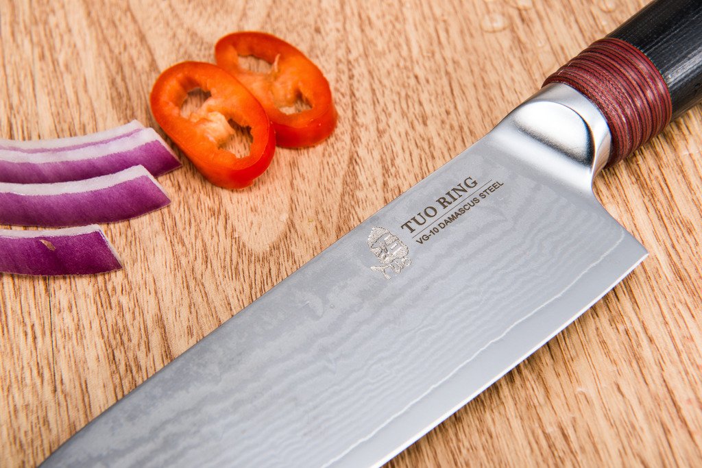 TUO Cutlery Yanagiba Damascus Sushi Sashimi Knife 8.25" Yanagi Raw