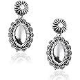 Rustic Couture's Western Earrings for Women Cowgirl Country Concho Dangling Western Statement Jewelry