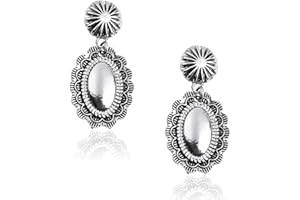 MONTANA WEST Rustic Couture's Western Earrings for Women Cowgirl Country Concho Dangling Western Statement Jewelry