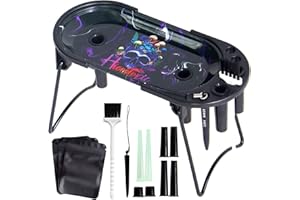 HINITOYOU Cone Loader Foldable Stand Pre Roll Machine for King Size&1 1/4 Size-Cone Loader Includes Metal Rolling Tray，Filling Device & Brush and Cone Funnel and Sealed Bag (Purple)