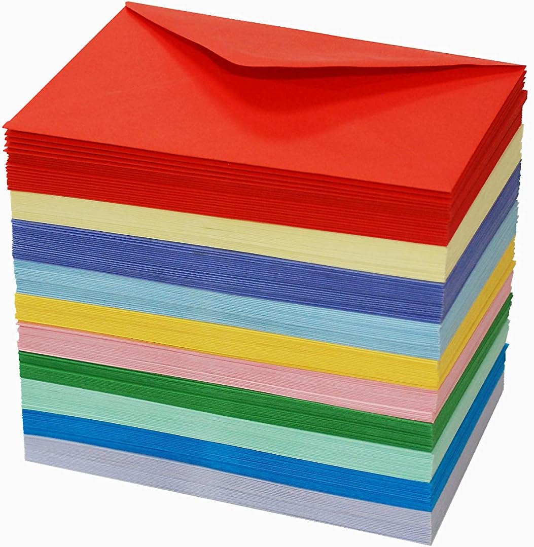 Craft 2282 - 200 C6 Envelopes In Assorted Colours, Brights & Pastels - Image 3