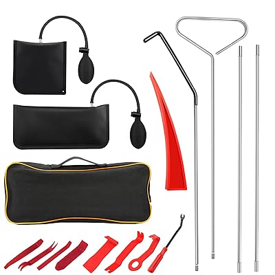 Buy Betooll Auto Lockout Kit 16pcs Emergency Car Door Lockout Kit With Easy Entry Long Reach Grabber Air Wedge Non Marring Wedge And Carrying Case Bag For Cars Online In Tunisia B0912ylnqt