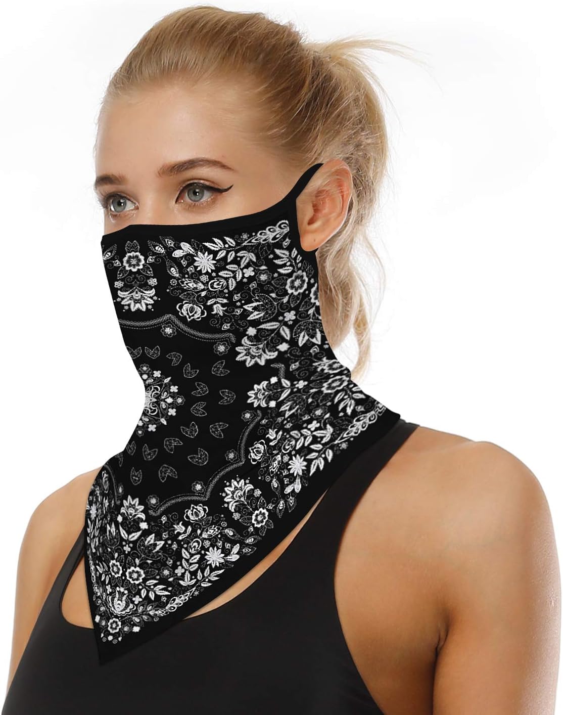 Ear Hangers Face Mask Seamless Bandanas Headband Scarf Neck Gaiter Sun UV Wind Protection Earhook Balaclava