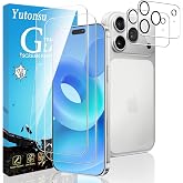 Yutonsu 2 Pack Tempered Glass Screen Protector for iPhone 17 Pro 6.3-Inch | with 2 Pack Camera Lens Protector, Anti Scratch, Bubble Free, Case Friendly