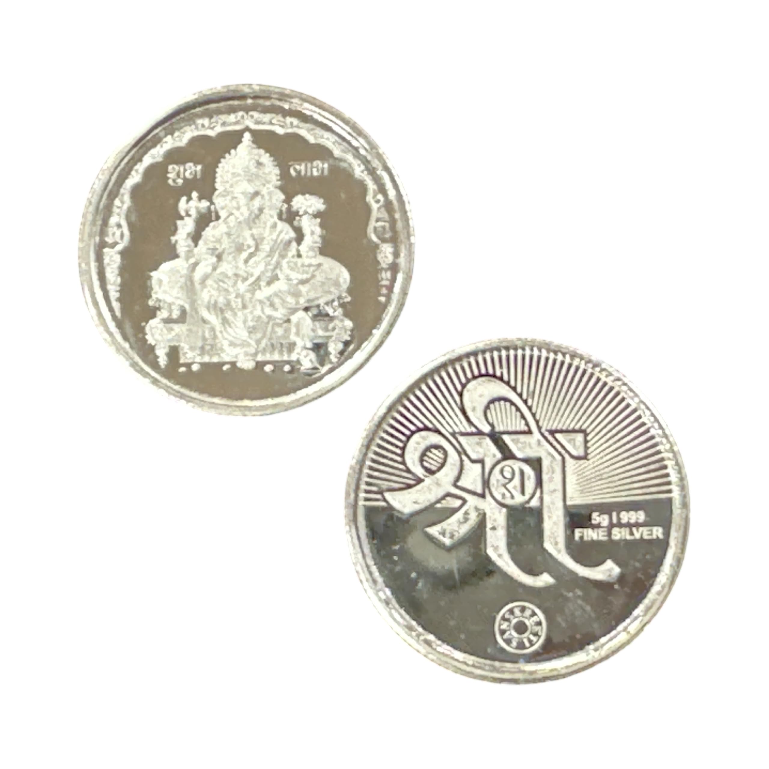 2021 No Mint Mark 999 Pure Silver Ganesha Lakshmi 10 Gram Set Silver Seller Perfect Uncirculated