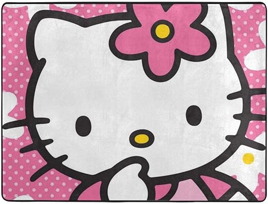 Amazon 花の壁紙のハローキティちゃん カーペット オールシーズン 暖かい ふわふわ 滑り止め付 おしゃれ かわいい 肌触りが柔らかい ラグマット 1x160x1 5cm Wcxddp ホーム キッチン 通販