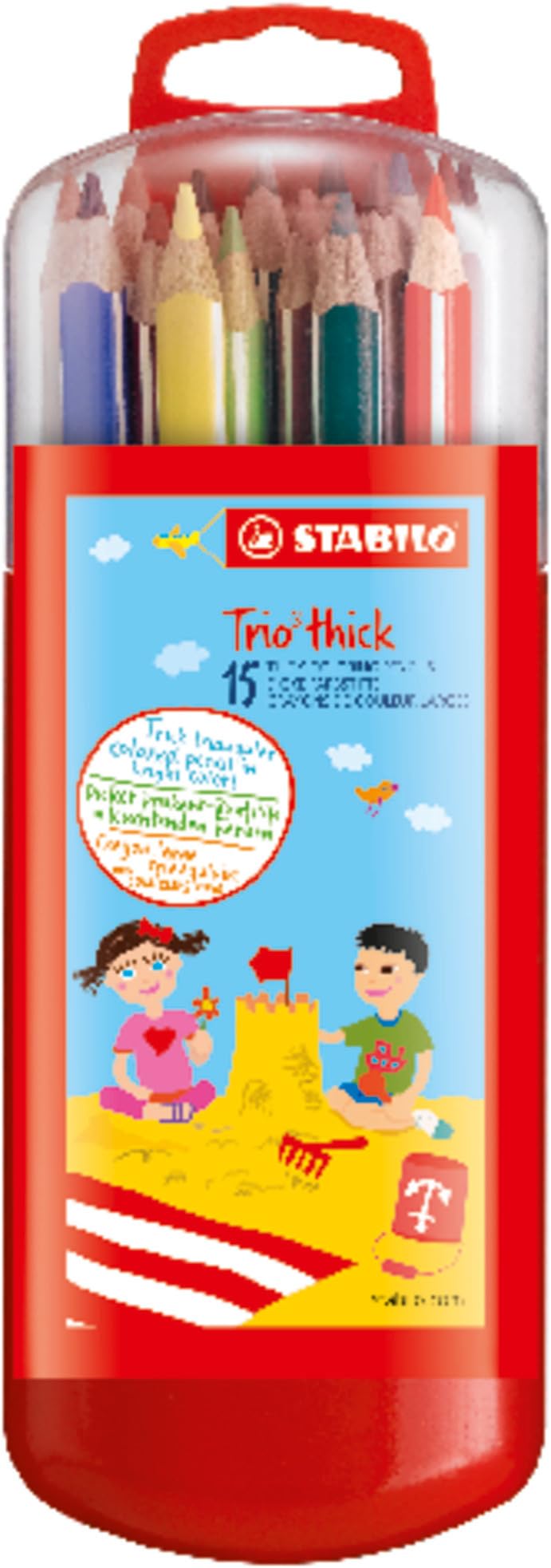 STABILO Colouring Pencil Trio thick - Zebrui Case of 15 - Assorted colours