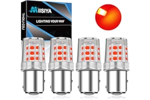 Miisiya 1157 Led Bulb Red 2057 2357 7528 BAY15D Led Bulb for Car RV Camper Trailer Turn Signal Bulb Brake Light Tail Lights B
