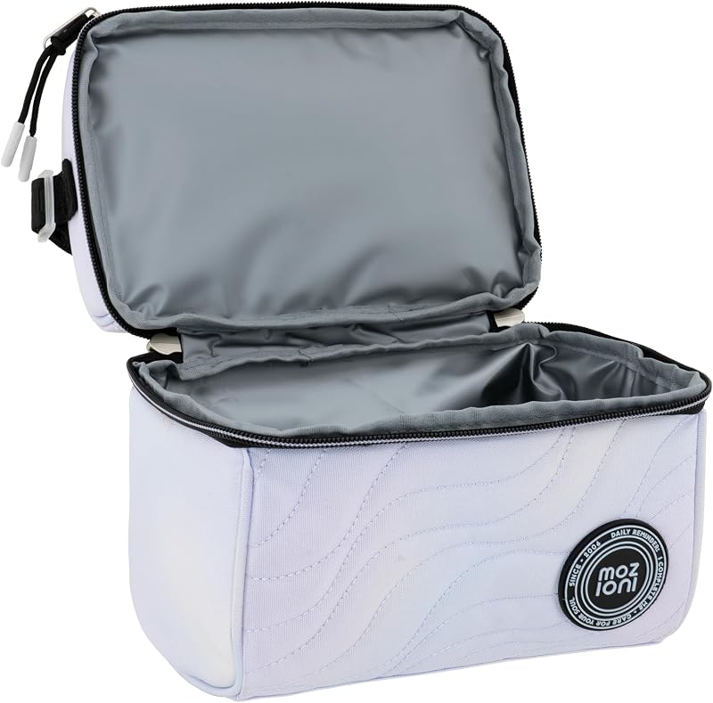 - Fiambrera, Accesorio Escolar, Mantiene Alimentos Frescos, Incluye 1 Compartimento Superior y Otro Grande, Asa Superior Acolchada, Correa de Hombro — foto 3 de 3