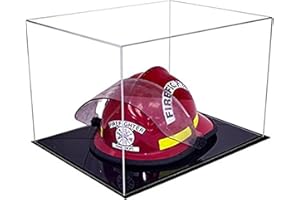 Better Display Cases Versatile Acrylic Clear Display Case - Large Rectangle Box with Black Base 18" x 14" x 12" (A014-CDS)