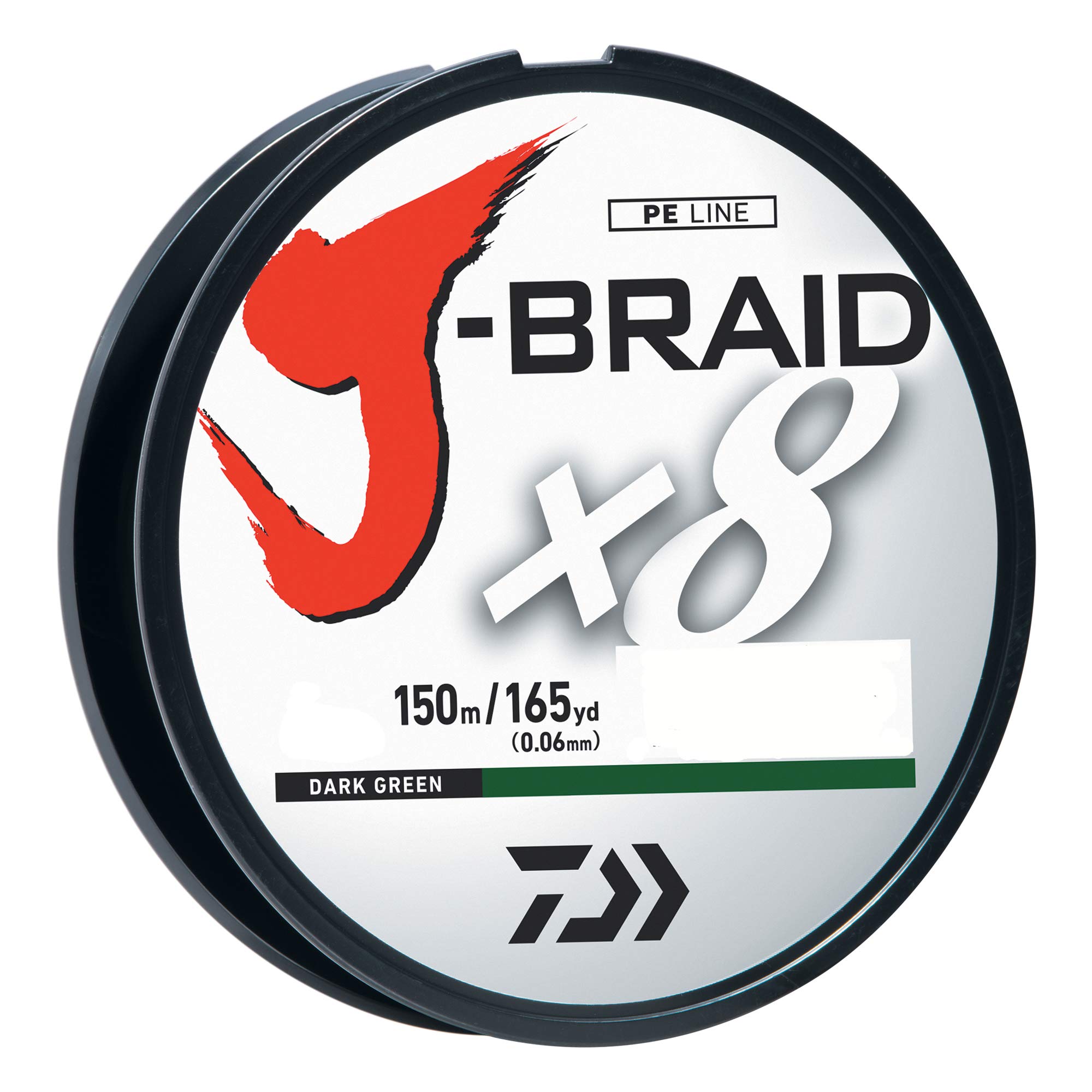 J-BRAIDX8, Filler Spool, Dark Green, Mono Dia.= 8lb.