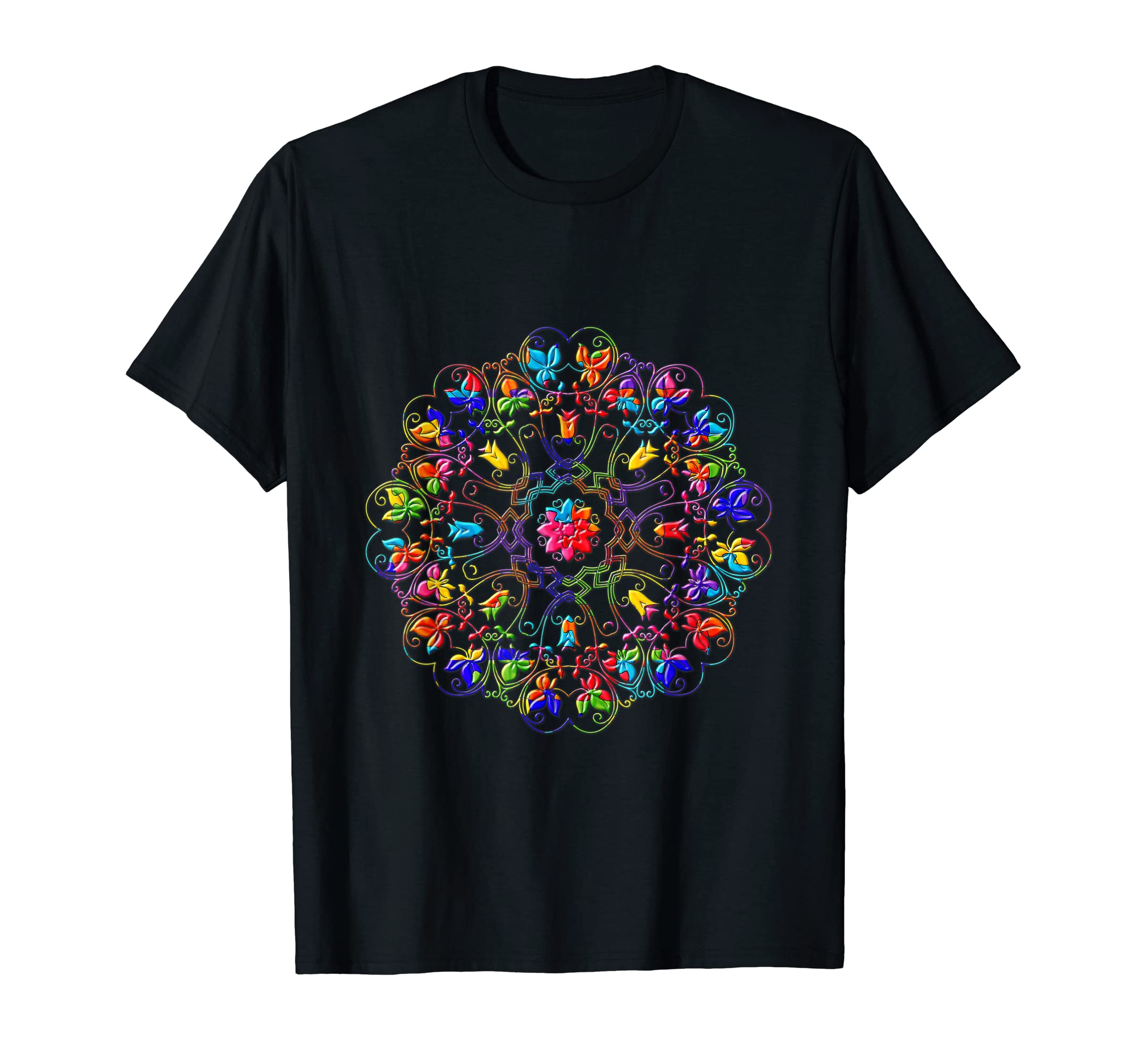 Mandala flower ornament Jigsaw Autism Puzzle T-Shirt