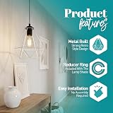 Giggi White Cage Ceiling Light Shade Industrial Ring Pendant view 4