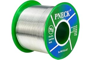 PNECK Lead Free Solder Wire Sn99.3 Cu0.7 with Rosin Core for Electrical Soldering, 0.032" 7.05 oz (0.8 mm 200 g)