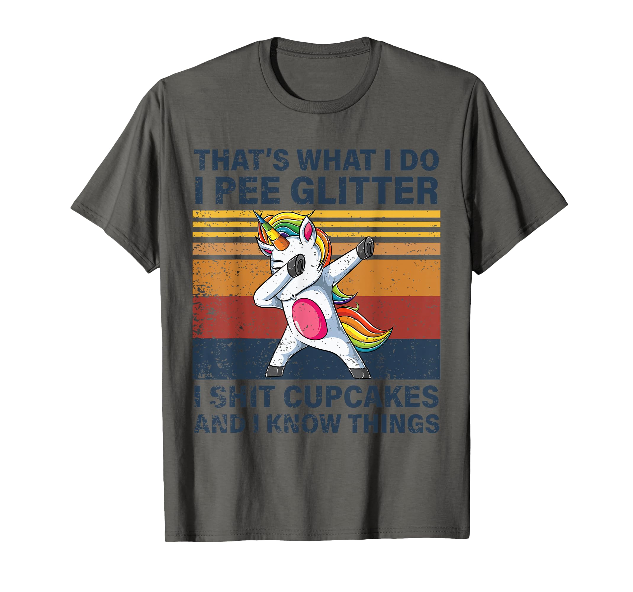 Photo 1 of ** PINK, 2XL**
That's What I Do I Pee Glitter I POOP Cupcakes Funny Unicorn T-Shirt