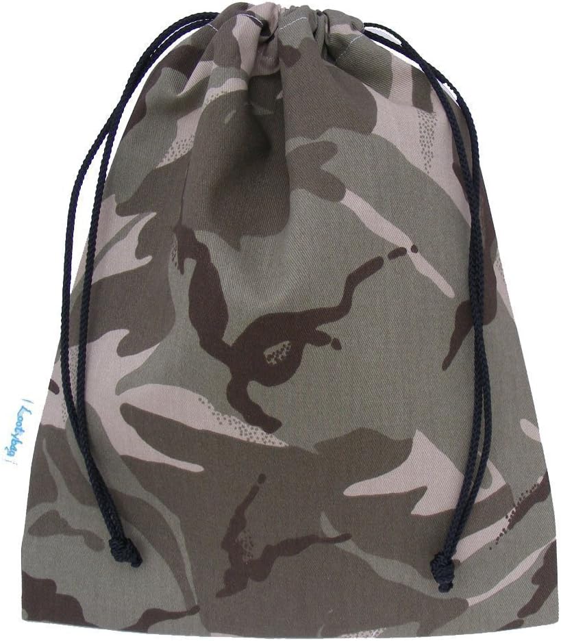 Camouflage Cotton Canvas Drawstring Wash Bag Toiletry Bag