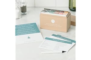 PASSIONATE PENNY PINCHER Meal Planner with 72 Recipe Cards (5 Ingredients or Less Menu) - Weekly Menu Planner | Sturdy Recipe Box | 12 Reusable Grocery Shopping Lists | 5 Blank Recipe Cards | Recipe Card Protector