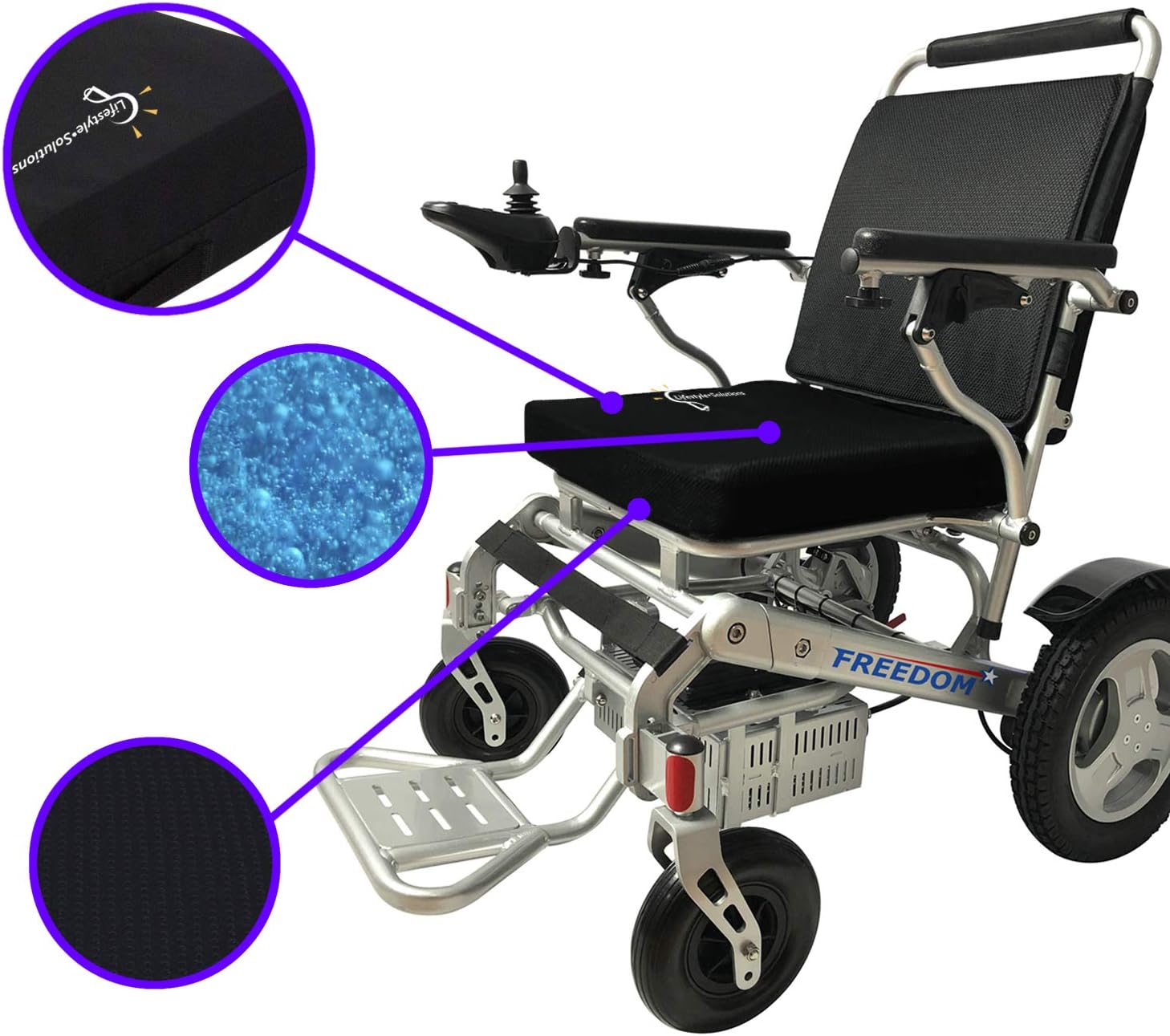 Lifestyle Orthopedic Gel Seat Cushion for Wheelchair, Waterproof Liquid Gel Cushion for Tailbone Pain Relief, Seat Pad for Car, Office Chair, Computer, Coccyx Cushion for Sciatica and Pressure Sores: Home & Kitchen