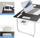 CSYY Upgraded Bed Table Laptop Desk Foldable Tray with USB Port Black view 6