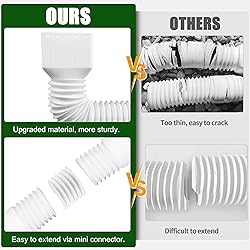 2 Pack Rain Gutter Downspout Extensions, Upgraded
