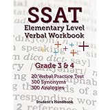 Ssat Elementary Level Grade 3 3 Full Practice Tests Handbook Students 9781719418348 Amazon Com Books