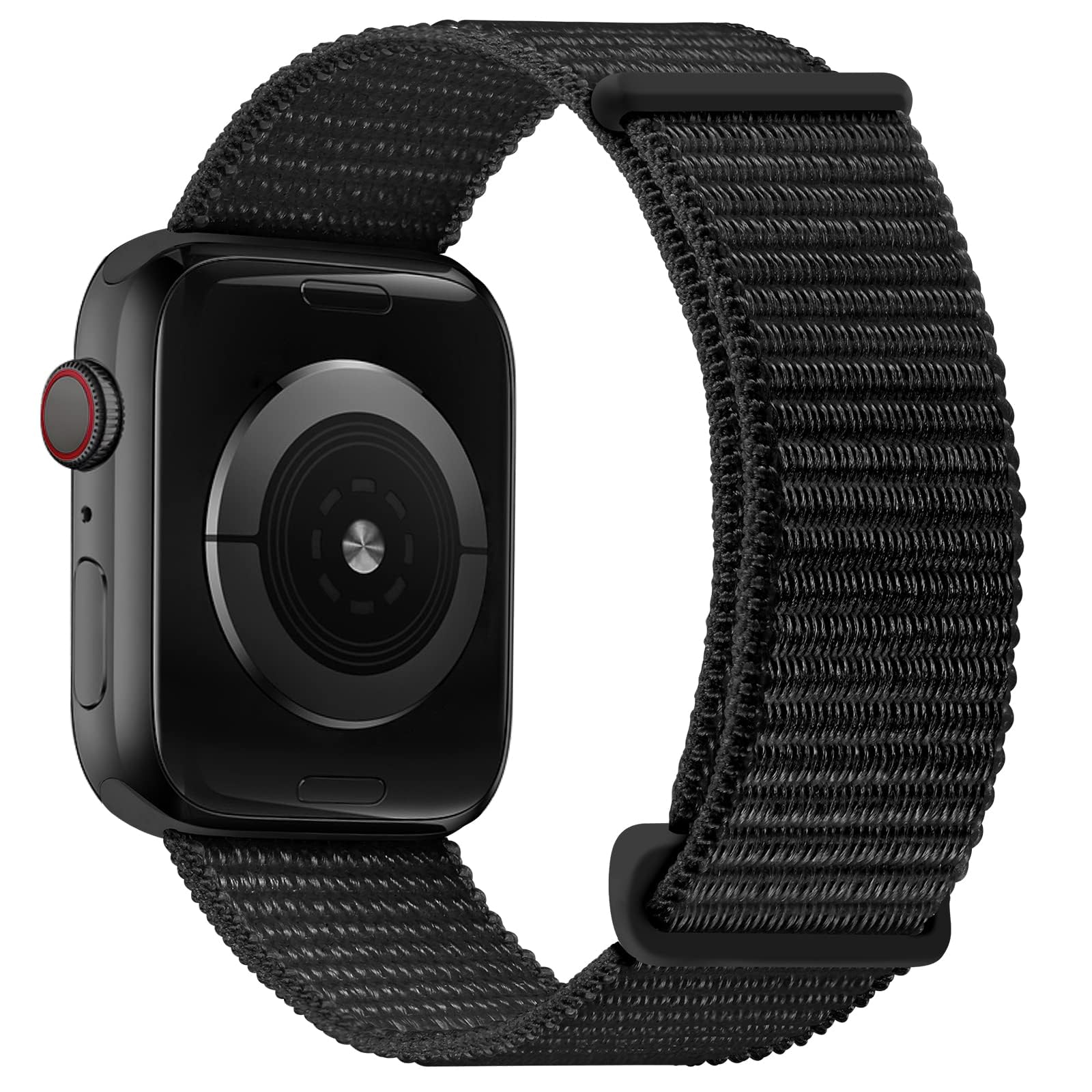 OXWALLEN Sport Loop Nylon Band Compatible with Apple Watch Series 11/10/9/8/7/6/5/4 SE 3/2/1 42mm 41mm 40mm 38mm, Adjustable Comfortable Braided Fabric Rugged Strap for iWatch Women Men, Black