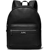 Michael Kors Men's Malone Backpack, Silver-Tone Hardware/Black
