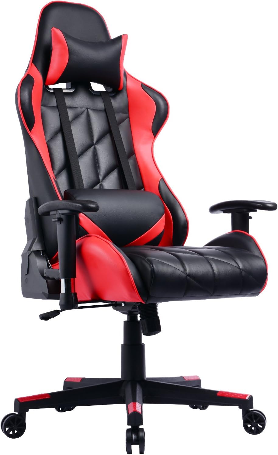 PRISP Gaming Chair with Reclining Backrest; Racing Office Chair for Gamer; Racer Seat