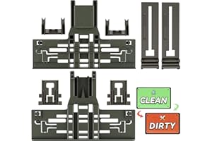 S-UNION Upgraded W10546503 WPW10546503 Dishwasher Upper Rack Adjuster Replacement For Kitchenaid Dishwasher Parts Upper Rack W10418314 Dishwasher Top Rack For Kenmore Whirlpool Dishwasher Replacement Parts
