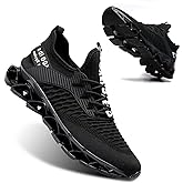 Vooncosir Men's Fashion Sneakers Breathable Mesh Running Shoes Blade Non Slip Soft Sole Casual Athletic Walking Shoes