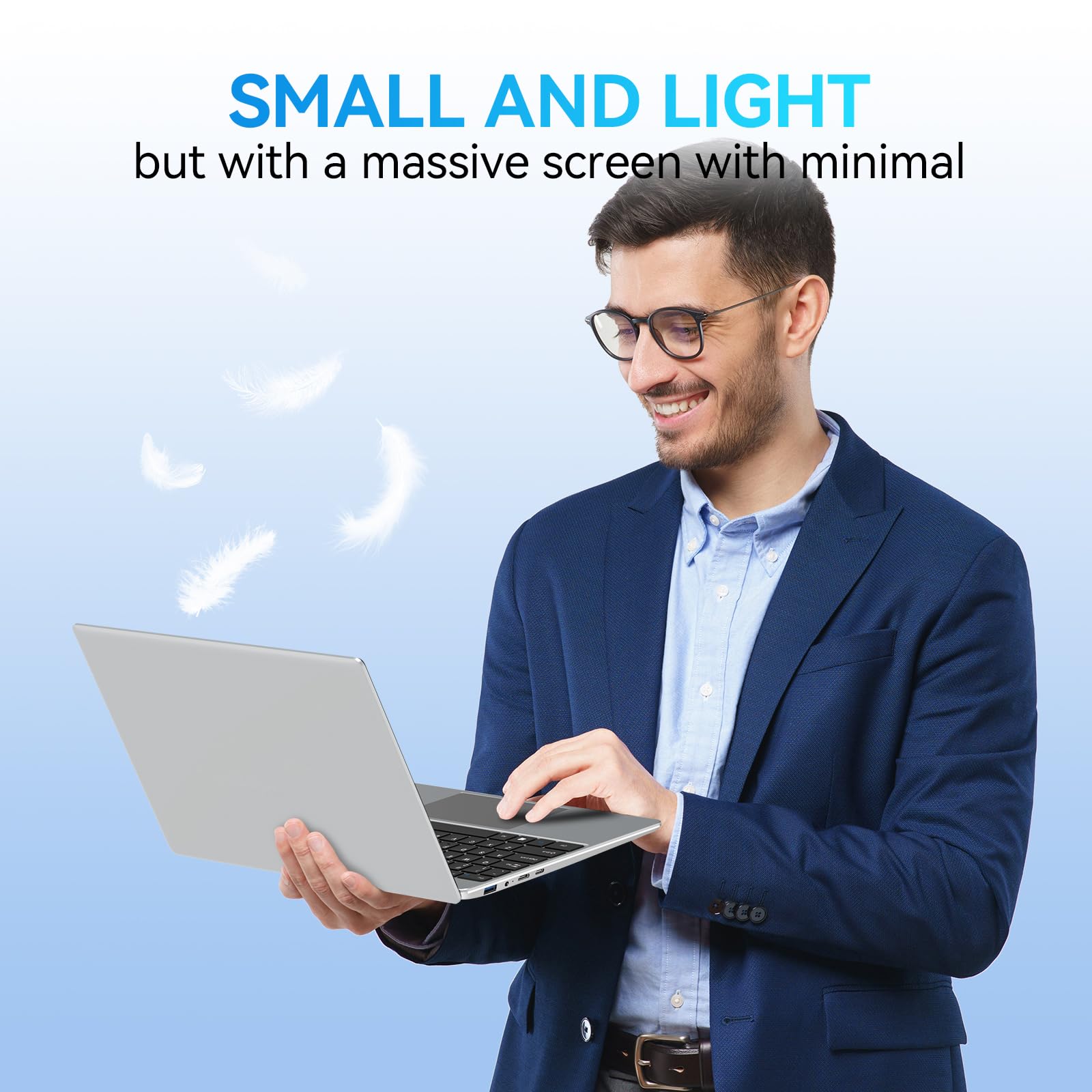 Gezoon 14 Inch Laptop Computer, 8GB RAM 256GB SSD, Intel Celeron N4020C Processors(up to 2.8GHz), Windows 11 Pro Laptop, FHD 1920 x 1080, Work and Students laptops, Light&Thin 180 Angle Opening