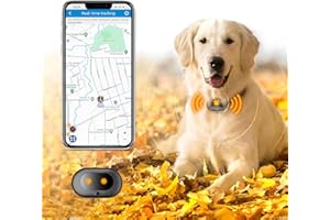 Fajocru GPS 4G Tracker & Health Monitoring for Dog with LED Light Up,Sounding, Waterproof GPS Location & Smart Pet Activity Tracker, Super Long Standby time, Unlimited Range use for Dogs Collar