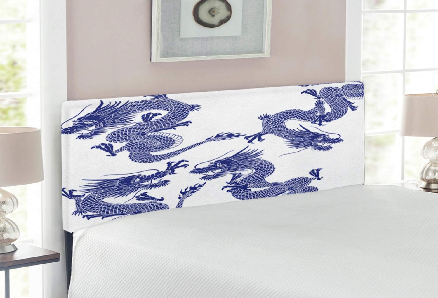 Ambesonne Dragon Headboard, Indigenous Japanese Dragons