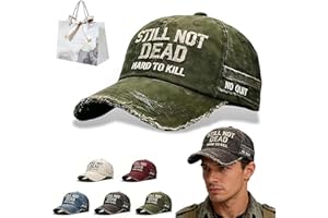 ZMPDJG 2026 New Still Not Dead Hat for Men Women - Funny Ain't Dead Yet Baseball Cap Vintage Distressed Dad Hat