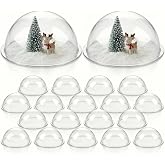 KGCGJVB 20 Pcs Plastic Domes for Crafts Half Ball Candy Dome Clear Circle Acrylic Sphere Ornaments Handmade Card Making Greeting Cards Holder DIY Transparent Craft Ornaments
